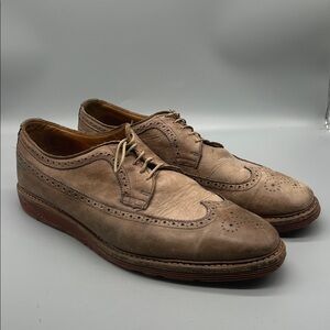 Allen Edmonds Shannon Drive Oxford Shoes Sz 15 D Longwing Tan Men's